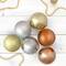 32ct. 3.5" Silver & Gold Shatterproof 2-Finish Christmas Ball Ornaments